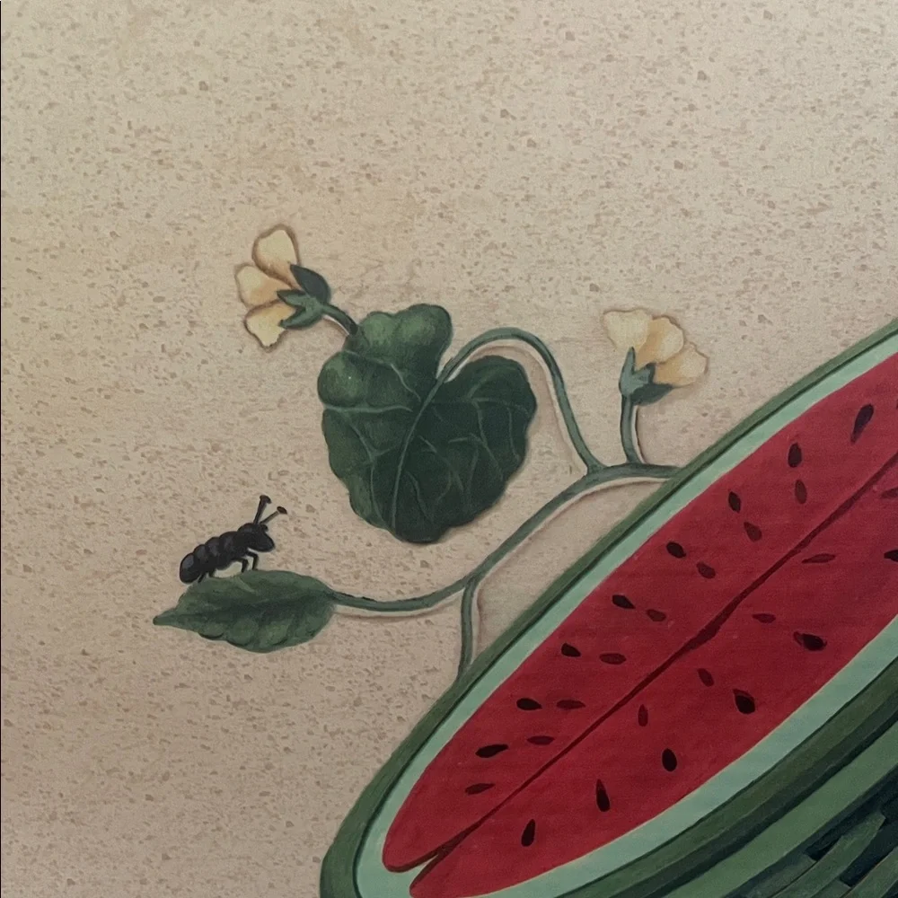 NWT 8 Longaberger Watermelon, Daisy‎ & ants Placemats